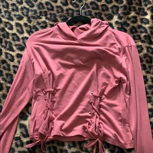 Pink hoodie